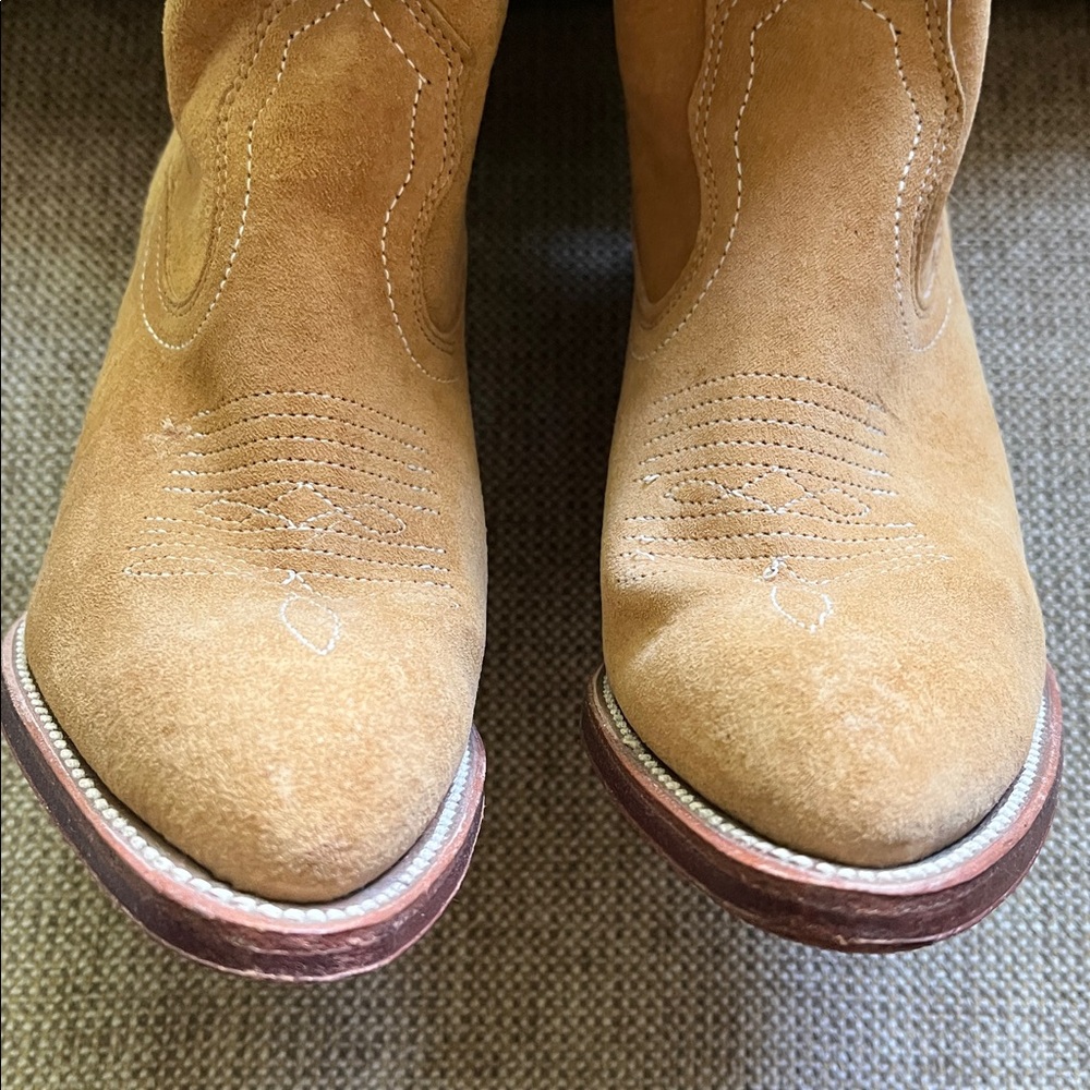 Frye Tan Heeled Boots - Picture 3 of 9